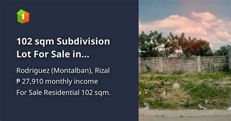 Land for Sale in Rodriguez (Montalban), Rizal .
